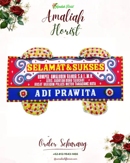 Papan Bunga Ucapan Selamat Menuran